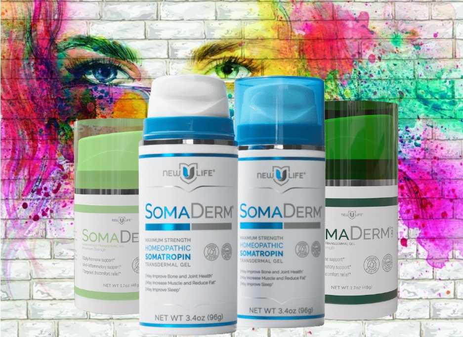 Multiple SomaDerm bottles